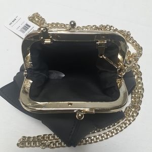 BCBG Small Charcoal Clutch